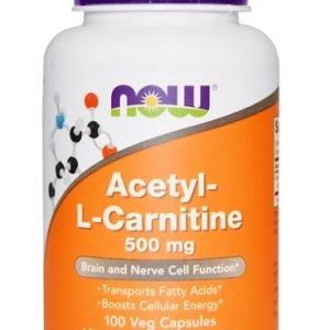 Acétyl-L carnitine - Now Foods - 100 capsules végétales