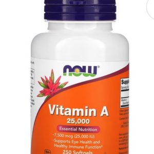 Vitamine A 25 000 UI/Santé Oculaire, Fonction Immunitaire